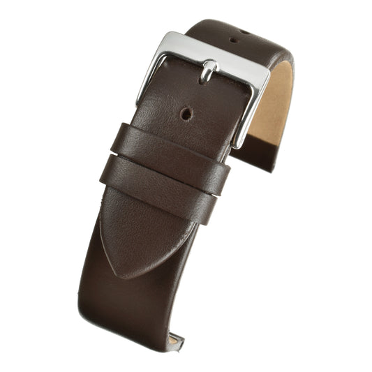 Bracelet montre cuir lisse — Brown