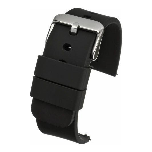 Bracelet montre silicone à pompes rapides — Black