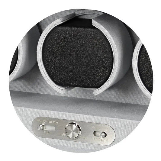 Remontoir pour 4 montres automatiques noir et gris pour collection de montres de pres