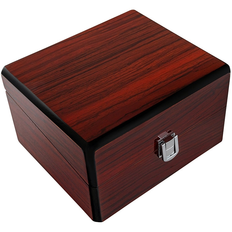 Boîte à montre mahogany premium – vue de trois quarts