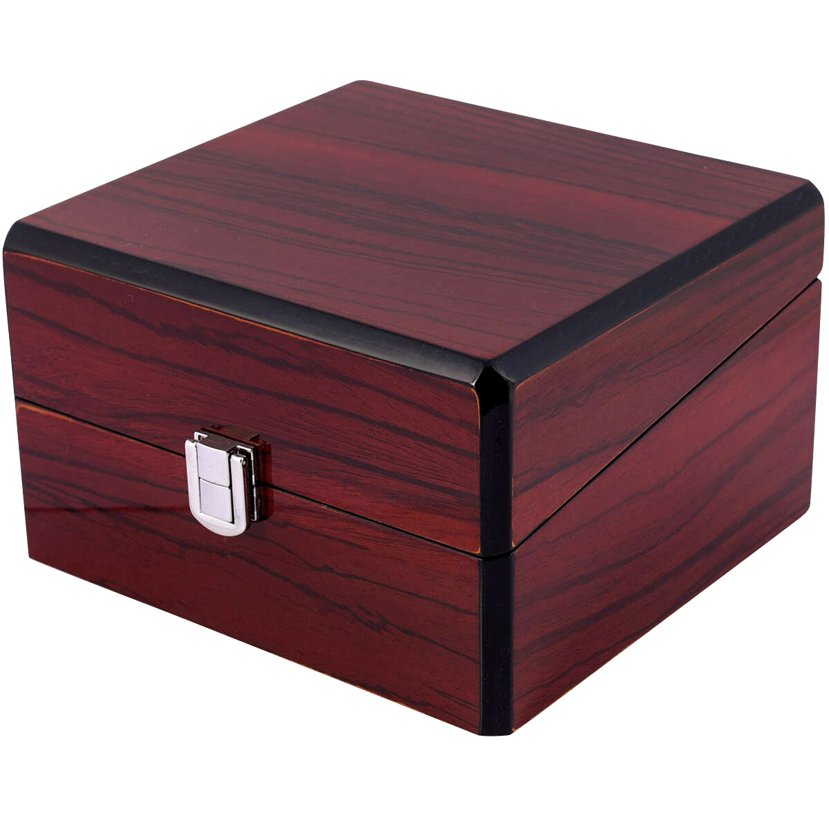 Coffret montre en bois mahogany – vue latérale