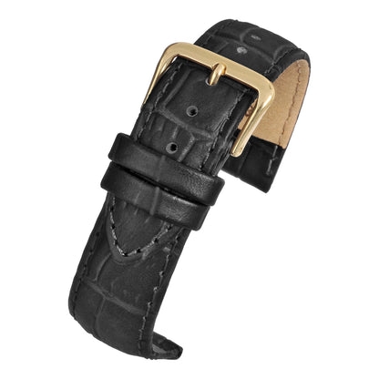 Bracelet montre cuir grain alligator mat — LBS London