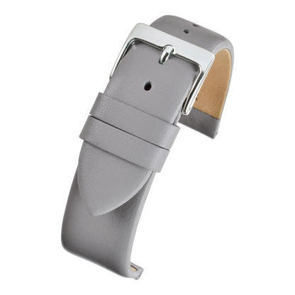 Bracelet montre cuir lisse — Grey