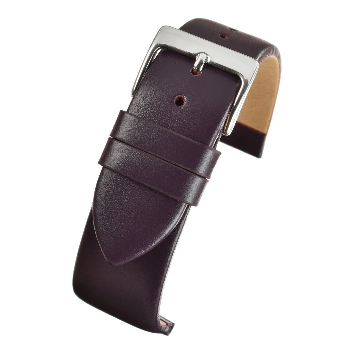 Bracelet montre cuir lisse — D.Purple