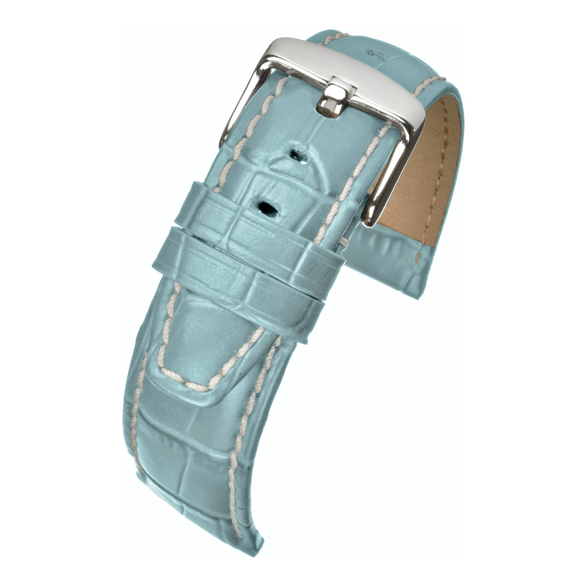 Bracelet montre cuir grain alligator premium — L.Blue