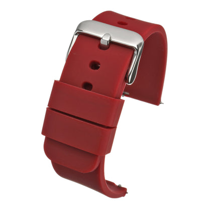 Bracelet montre silicone à pompes rapides — Dark Red