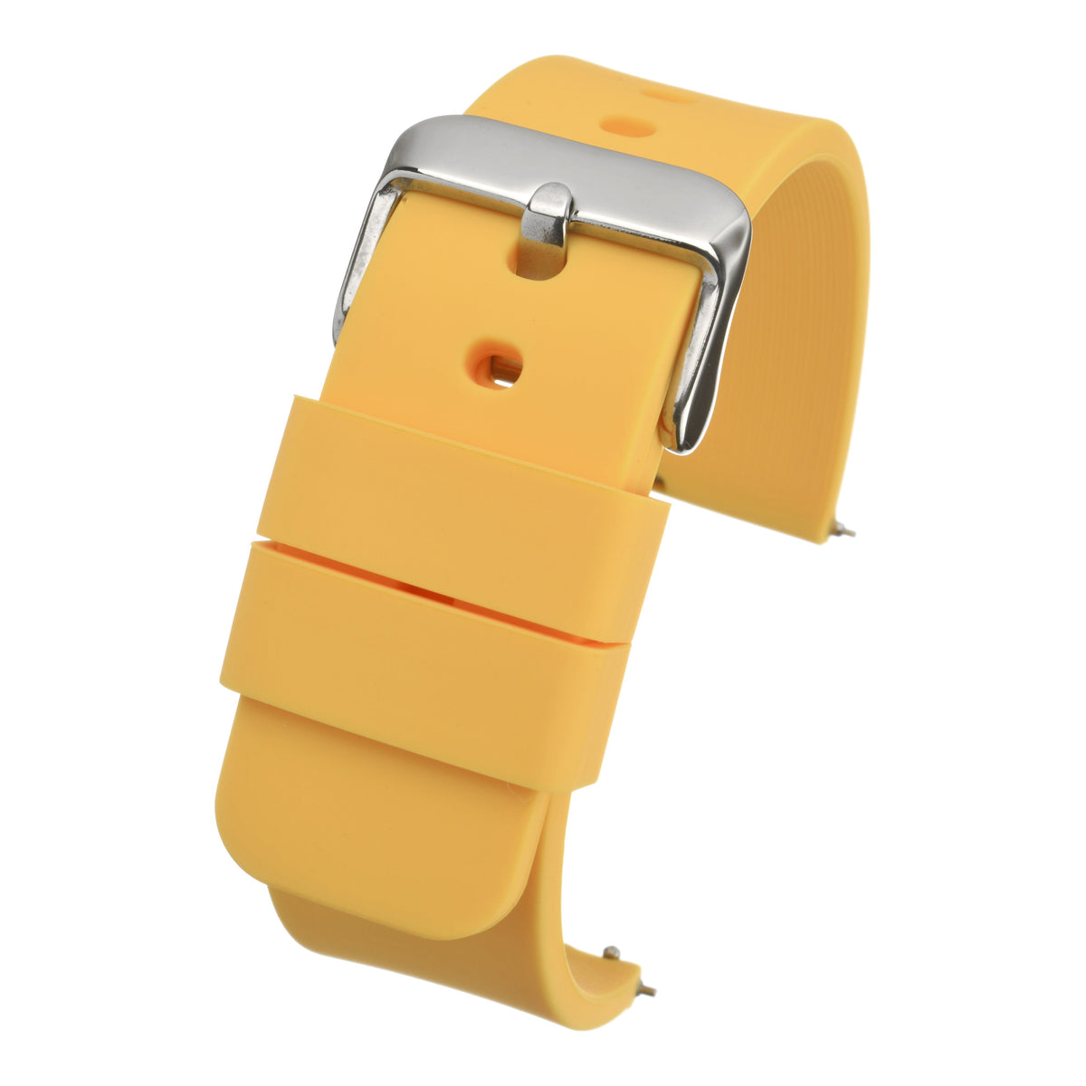 Bracelet montre silicone à pompes rapides — Yellow