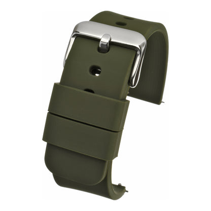 Bracelet montre silicone à pompes rapides — Dark Green