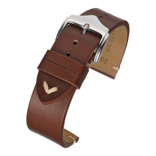 Bracelet montre cuir vintage — Brown