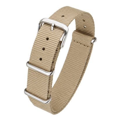 Bracelet montre textile nylon style militaire — Brown
