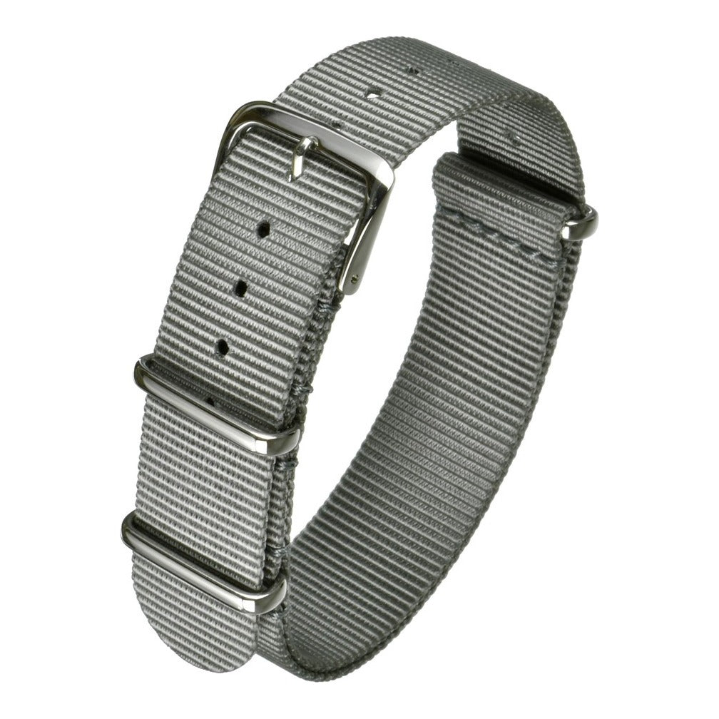 Bracelet montre textile nylon style militaire — Grey