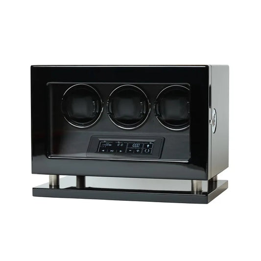 remontoir montre automatique 3 montres noir
watch winder 3 montres empreinte digitale