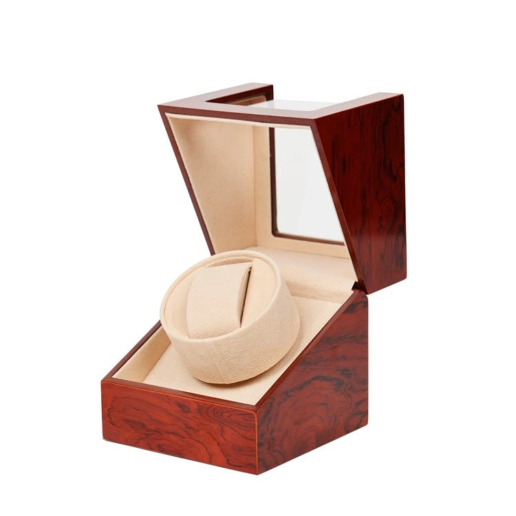 remontoir montre automatique bois marron