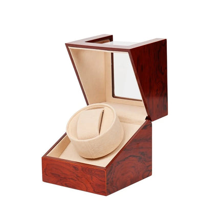 remontoir montre automatique bois marron