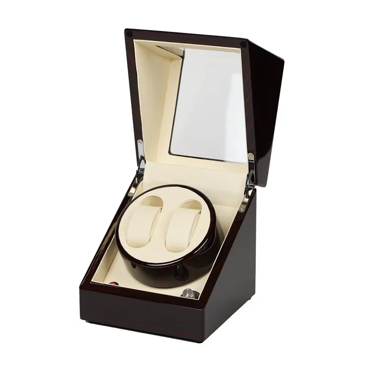 watch winder double bois marron