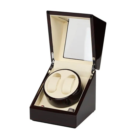watch winder double bois marron